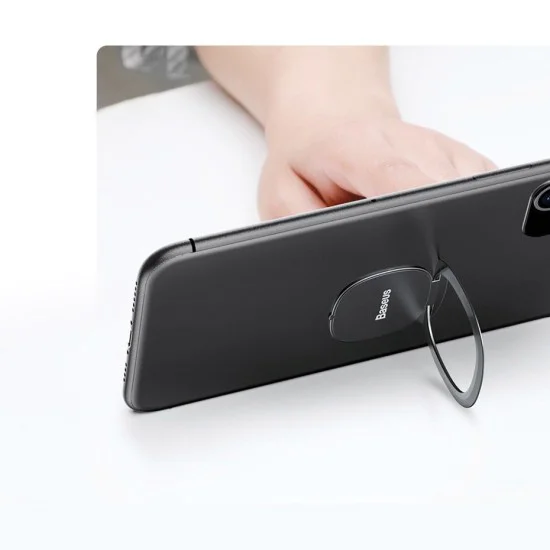 Baseus - Phone Ring Invizible (SUYB-0R) - Стояща и сгъваема функция - Розово злато