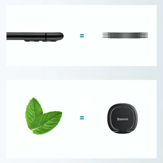 Baseus - Phone Ring Invizible (SUYB-0R) - Стояща и сгъваема функция - Розово злато