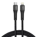 Кабел за данни с щепсел Type-C Type-C, Lightning 60W, 1m - Lito (LD14) - черен
