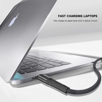Кабел за данни с USB конектори, Lightning 60W, 1m - Lito (LD14) - черен