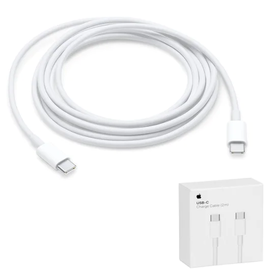 USB-C към USB-C кабел за данни, 2 м - Apple (MLL82ZM/A) - бял