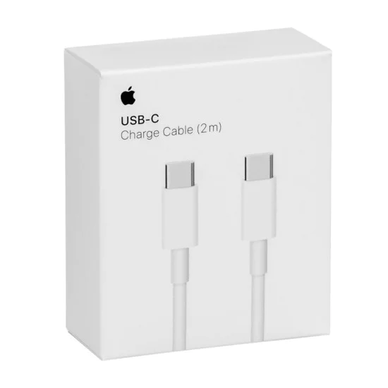 USB-C към USB-C кабел за данни, 2 м - Apple (MLL82ZM/A) - бял