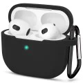 Калъф за Apple AirPods 3 - Силиконов Калъф - черен