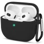 Калъф за Apple AirPods 3 - Силиконов Калъф - черен