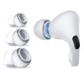 Силиконови тапи за уши за AirPods Pro 1/2, XS, S, L (комплект 3) - (ET1) - Бели