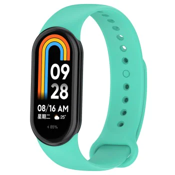 Каишка за Xiaomi Mi Band 8 / 8 NFC / 9 / 9 NFC - Каишка за часовник (W014) - Синьозелено