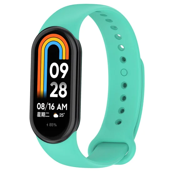 Каишка за Xiaomi Mi Band 8 / 8 NFC / 9 / 9 NFC - Каишка за часовник (W014) - Синьозелено