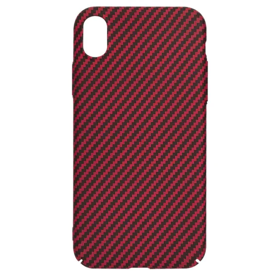Калъф за iPhone XR - Carbonite FiberShell - Червен