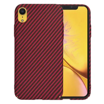 Калъф за iPhone XR - Carbonite FiberShell - Червен