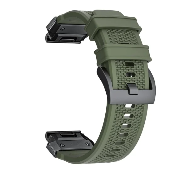 Каишка за Garmin Fenix ​​3/3 HR/5X/5X Plus/6X/6X Pro/7X/7X Pro Solar - Каишка за часовник QuickFit 26 мм (W068) - Черен