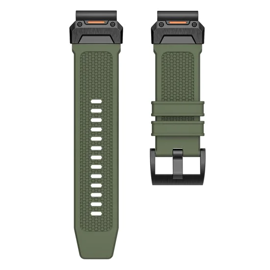 Каишка за часовник за Garmin Fenix ​​5/5 Plus 6/6 Pro/7/Forerunner 935/945/Approach S60 - Каишка за часовник QuickFit 22 мм (W068) - Оранжев/Черен