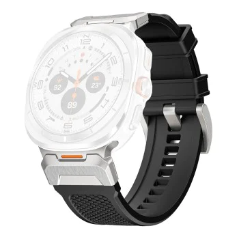 Каишка за Samsung Galaxy Watch Ultra 47mm - Каишка за часовник (W068) - Черен / Сребрист