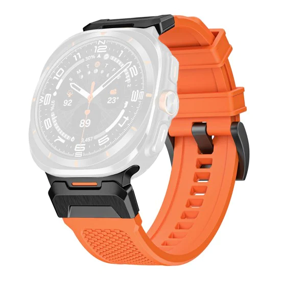 Каишка за Samsung Galaxy Watch Ultra 47mm - Каишка за часовник (W068) - оранжево / черно
