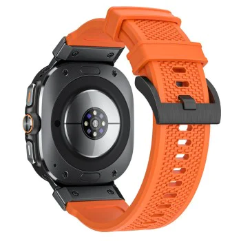 Каишка за Samsung Galaxy Watch Ultra 47mm - Каишка за часовник (W068) - оранжево / черно
