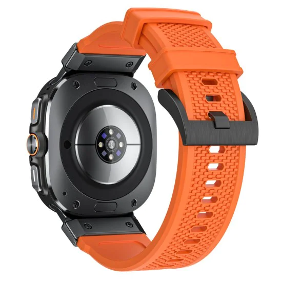 Каишка за Samsung Galaxy Watch Ultra 47mm - Каишка за часовник (W068) - оранжево / черно