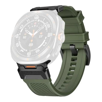 Каишка за Samsung Galaxy Watch Ultra 47mm - Каишка за часовник (W068) - Зелена / Черна