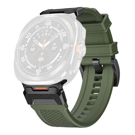 Каишка за Samsung Galaxy Watch Ultra 47mm - Каишка за часовник (W068) - Зелена / Черна