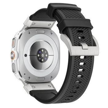 Каишка за Samsung Galaxy Watch Ultra 47mm / Watch Ultra 2 - Techsuit - Watchband (W068) - Черен