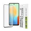Протектор за Tecno Spark Go 2024 / Spark 20 / Spark 20C / Infinix Hot 40i / Smart 8 - 111D Full Cover / Full Glue Glass - черен