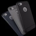 Калъф за iPhone SE 2, SE 2020 / iPhone SE 3, SE 2022 - Carbon Silicone - Черен