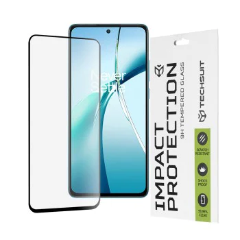 OnePlus North CE4 Lite - 111D Пълно покритие / Пълно залепено стъкло - Черно
