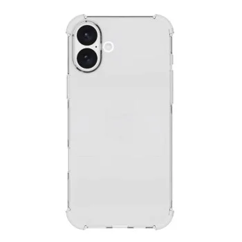 Калъф за iPhone 16 Plus - Удароустойчив прозрачен силикон - прозрачен