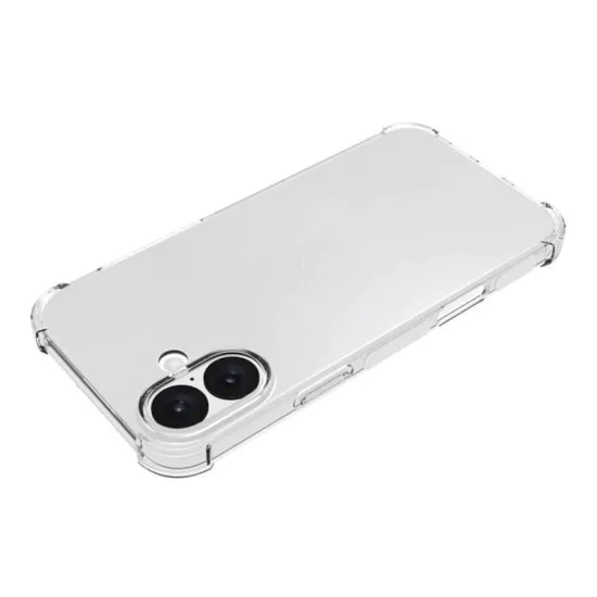 Калъф за iPhone 16 - Удароустойчив прозрачен силикон - прозрачен