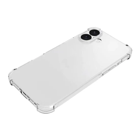 Калъф за iPhone 16 - Удароустойчив прозрачен силикон - прозрачен