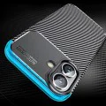 Калъф за iPhone 16 - CarbonFiber - Черен