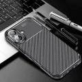 Калъф за iPhone 16 - CarbonFiber - Черен