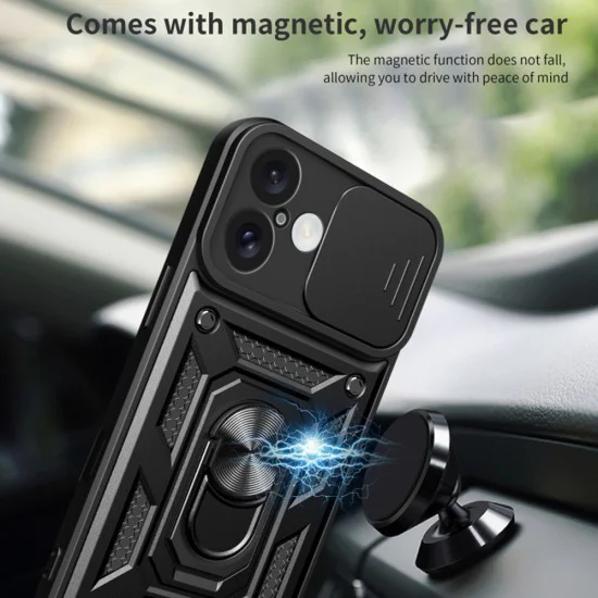 Калъф за iPhone 16 Plus - CamShield Series - зелен
