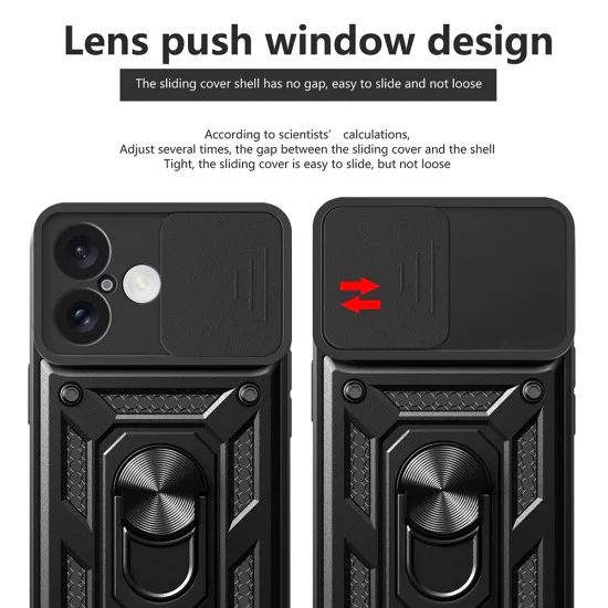 Калъф за iPhone 16 Plus - CamShield Series - зелен