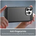 Калъф за iPhone 16 Pro - Carbon Silicone - Черен