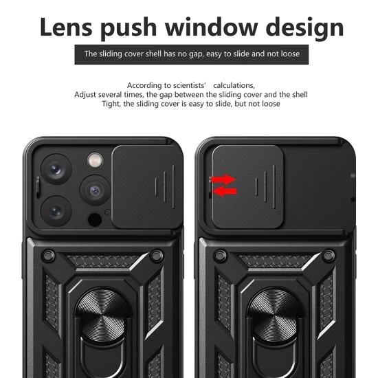 Калъф за iPhone 16 Pro - CamShield Series - черен