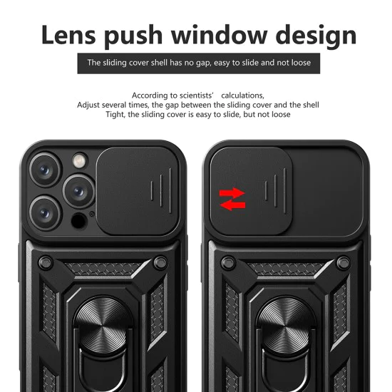 Калъф за iPhone 16 Pro Max - CamShield Series - черен