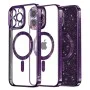 Калъф за iPhone 16 Pro Max - Luxury Glitter MagSafe - Deep Purple