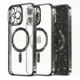 Калъф за iPhone 16 Pro Max - Luxury Glitter MagSafe - Черен