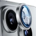 Протектор за iPhone 16 Pro / iPhone 16 Pro Max - Lito S+ Стъклен протектор за камера - бял титаниев
