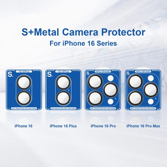 Протектор за iPhone 16 Pro / iPhone 16 Pro Max - Lito S+ Стъклен протектор за камера - бял титаниев