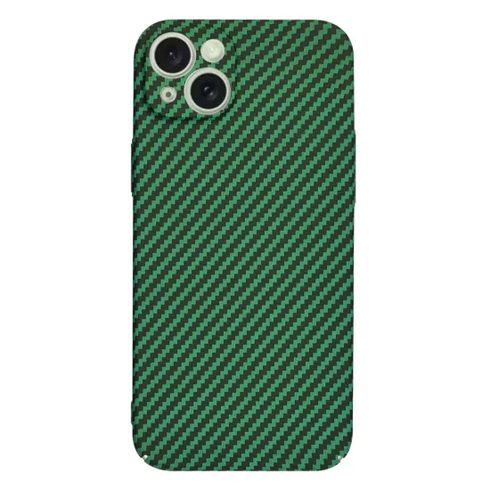 Калъф за iPhone 15 Plus - Carbonite FiberShell - Зелен