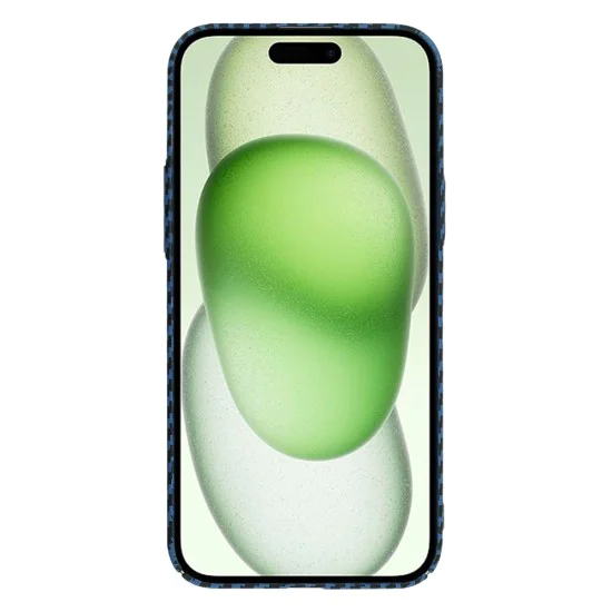 Калъф за iPhone 15 Plus - Carbonite FiberShell - Cyan