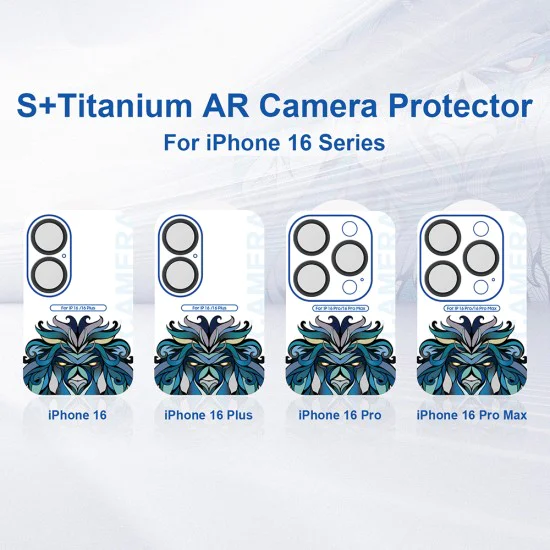 Протектор за iPhone 16 Pro / iPhone 16 Pro Max - Lito S+ Camera Glass Protector - Natural Titanium