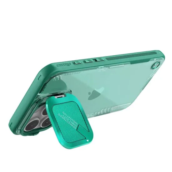 Калъф за iPhone 16 Pro - Nillkin Iceblade Prop (без изрез за камера) - зелен