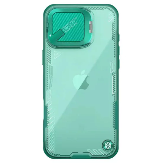 Калъф за iPhone 16 Pro - Nillkin Iceblade Prop (без изрез за камера) - зелен