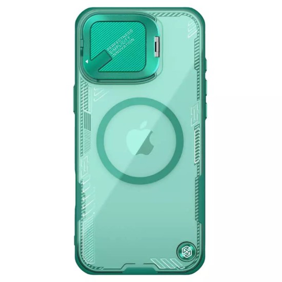 Калъф за iPhone 16 Pro Max - Nillkin Iceblade Prop Magnetic (без Camera Cutout) - Зелен
