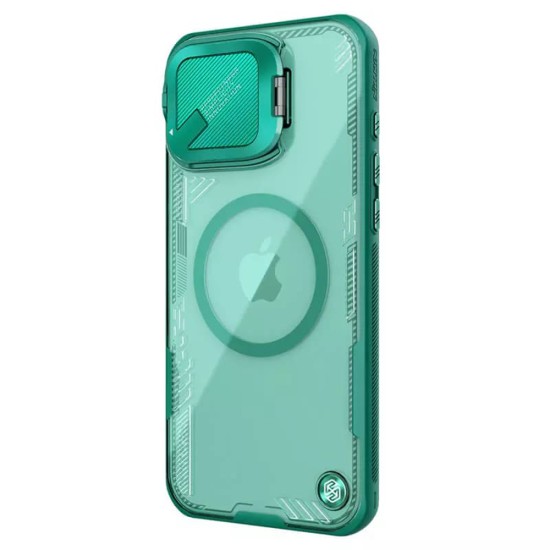 Калъф за iPhone 16 Pro Max - Nillkin Iceblade Prop Magnetic (без Camera Cutout) - Зелен
