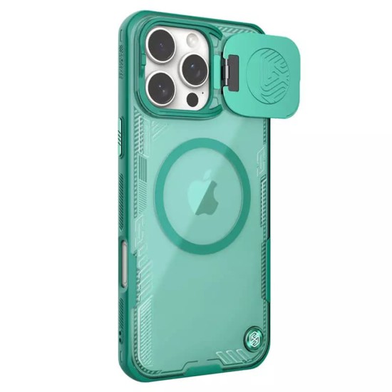 Калъф за iPhone 16 Pro Max - Nillkin Iceblade Prop Magnetic (без Camera Cutout) - Зелен