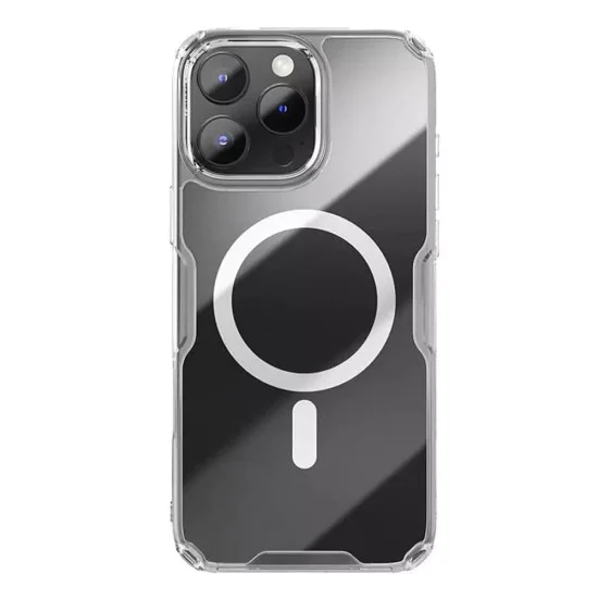 Калъф за iPhone 16 Pro - Nillkin Nature TPU Pro Magnetic Case - Прозрачен
