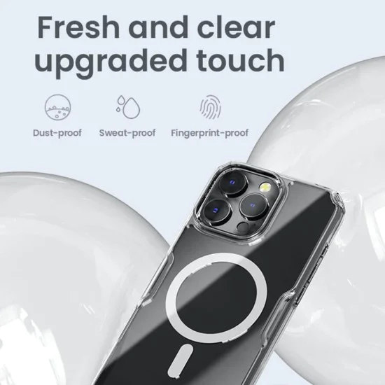 Калъф за iPhone 16 Pro - Nillkin Nature TPU Pro Magnetic Case - Прозрачен