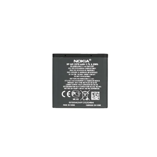 Батерия за Nokia 9300 / 6280 / 3250 / 9300i / 6233 / 6234 / N73 / 6151 / 6288 / N77, 1070mAh - OEM BP-6M (00097) - черна